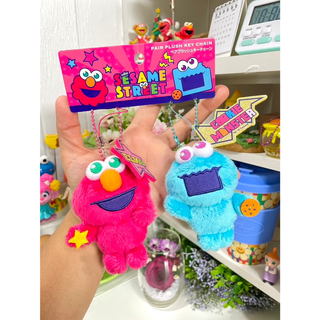 พวงกุญแจ Cookie Monster &amp; Elmo