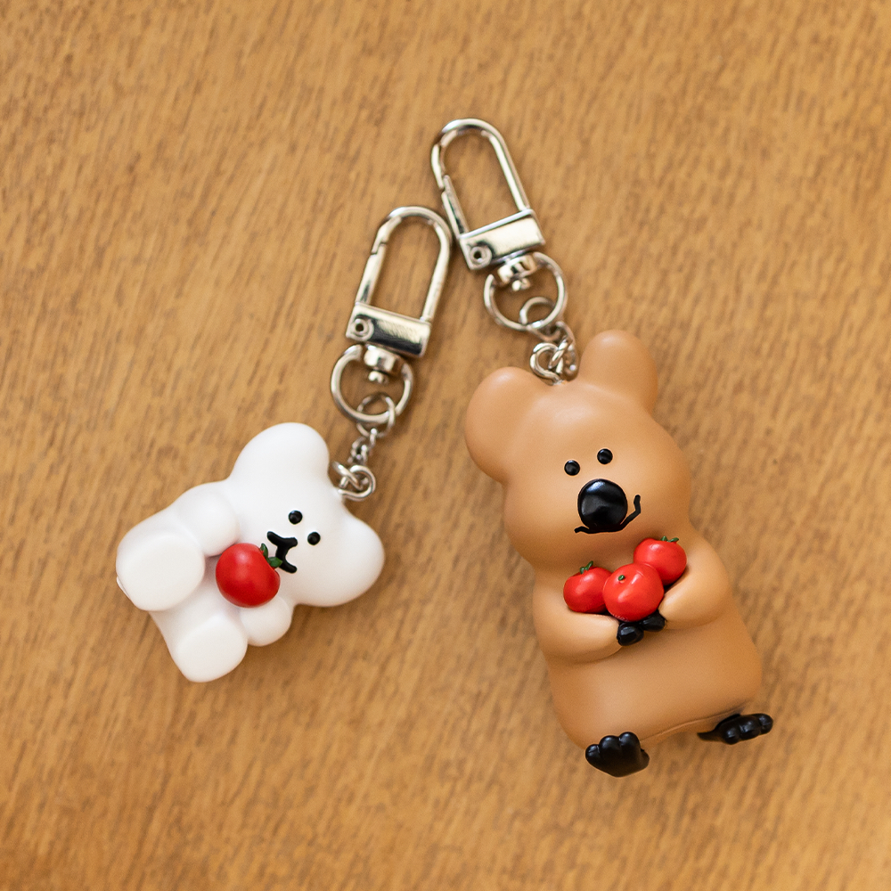 [Pre-order] dinotaeng ʕ·ᴥ·ʔ — Apple Picking Keychain พวงกุญแจ