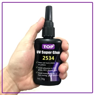 UV Super Glue TOP เหนียวแน่นทนทาน ไม่เหลือง เหมาะกับงานตืด แก้ว โลหะกับแก้ว ,พลาสติก, ABS PS PVC PET