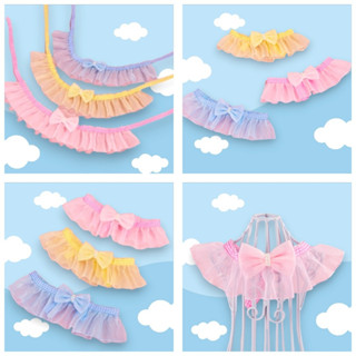 (A13)ปลอกคอเจ้าหญิงสำหรับสัตว์เลี้ยง (*พร้อมส่งจากไทย!!) สีส…