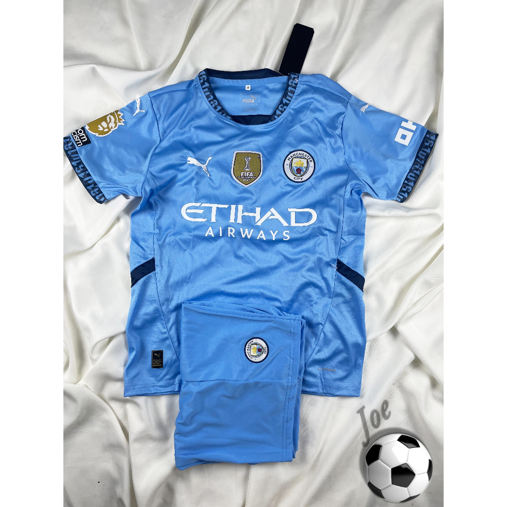 [New Season] ชุดบอล MCI (Sky) เสื้อบอลและกางเกงบอลผู้ชาย ปี 2024-2025 ใหม่ล่าสุด