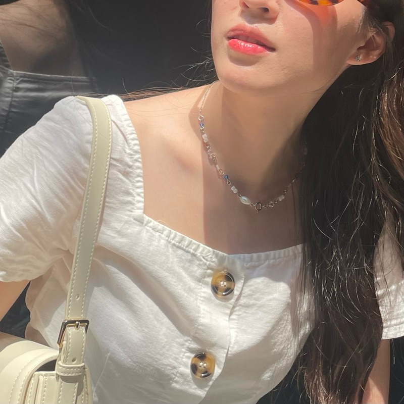 (พร้อมส่ง) TMT Marine Pearl Neacklace handmade สร้อยคอ ใส่ไปทะเล