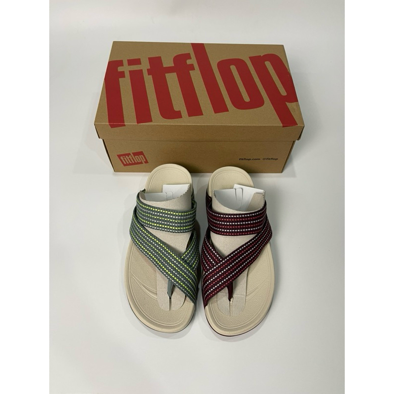 FITFLOP SLING WEAVE รองเท้าแตะแบบหูหนีบผู้ชาย รุ่น H06-A79 สี PURPLE/green