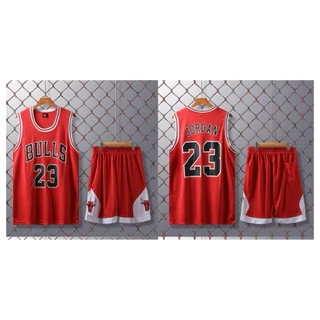 เสื้อบาส ชุดบาส ทีมBULLS เบอร์ 23 พร้อมส่ง