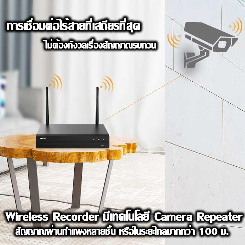 IMOU เครื่องบันทึกกล้องวงจรปิด NVR1104HS-W-S2 NVR wifi Series  สำหรบกล้องไร้สาย Wi-Fi NVR Recorder