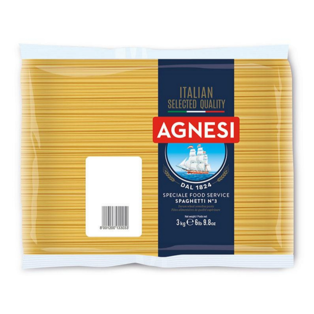 แอคเนซี สปาเกตตี เบอร์ 3 3 กก. AGNESI Spaghetti no.3 3 kg
