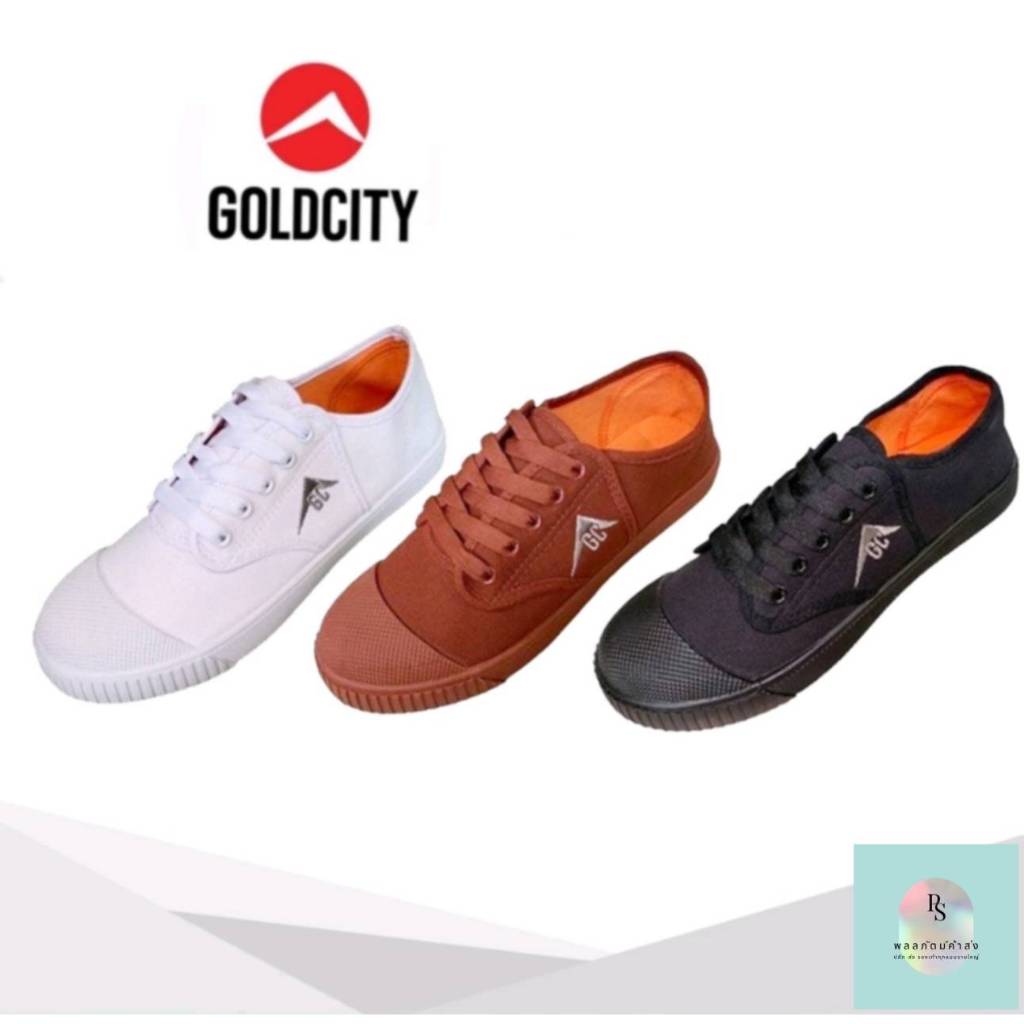Gold city รองเท้าผ้าใบนักเรียน รุ่น GCใส่เรียน ทำงาน กีฬา ( แนะนำให้บวก 1 ไซส์)