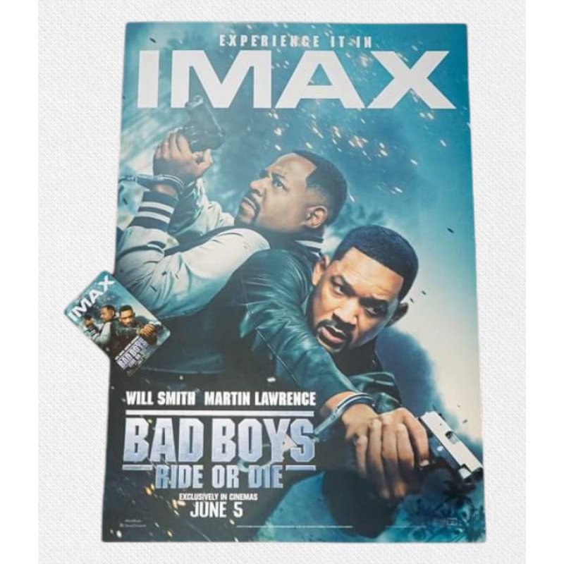 โปสเตอร์ IMAX Poster Bad Boys Ride or Die 2024 คู่หูขวางนรก 4 ลิขสิทธิ์แท้จาก Major Cineplex คู่หูขวางนรก ลุยต่อให้โลกจำ
