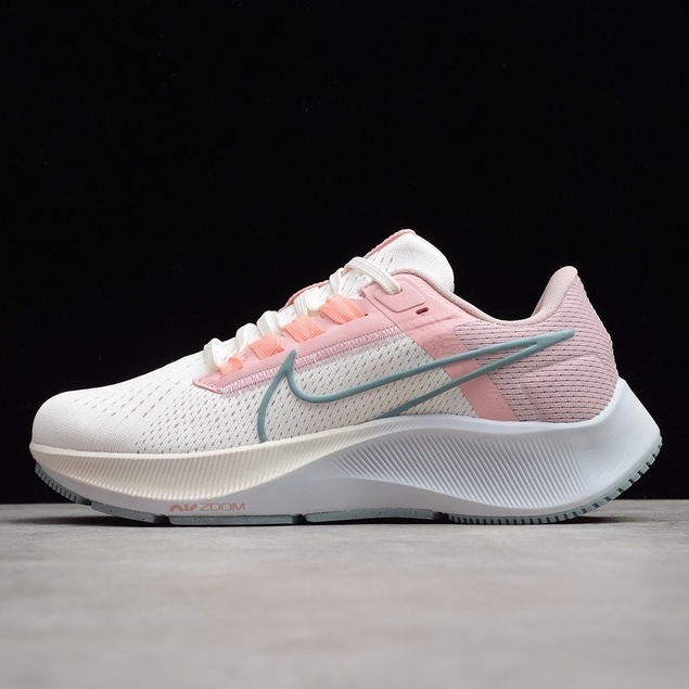 Nike Air Zoom Pegasus 38 รองเท้าวิ่งสตรีสีชมพู-ขาว ขนาด 36-45
