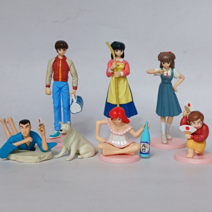 กาชาปอง อิคโคคุ บ้านพักหรรษา Maison Ikkoku จากผู้วาดการ์ตูนรันม่า ลามู ครบชุด  7 ชิ้น