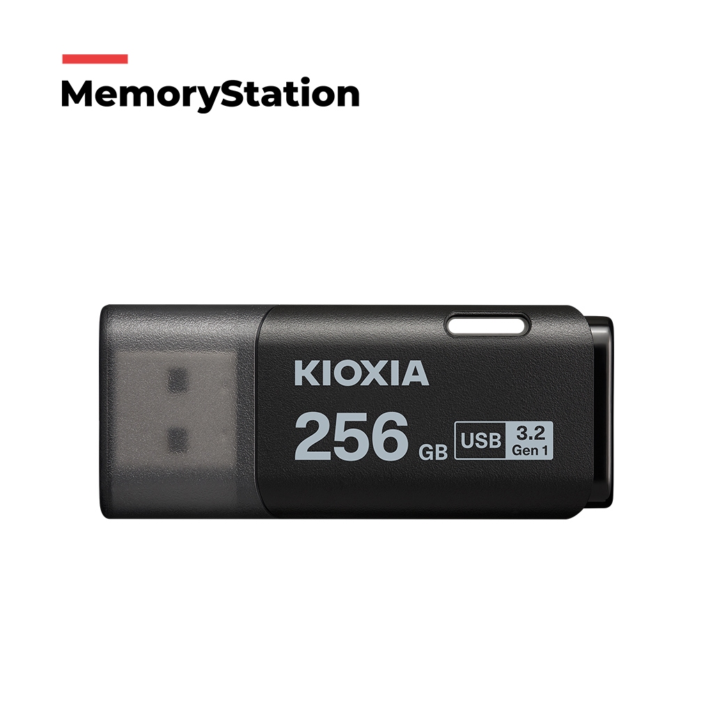 KIOXIA U301 USB 3.2 GEN1 256GB สีดำ แบรนณ์อันดับหนึ่งจากประเทศญี่ปุ่น ของแท้ 100%