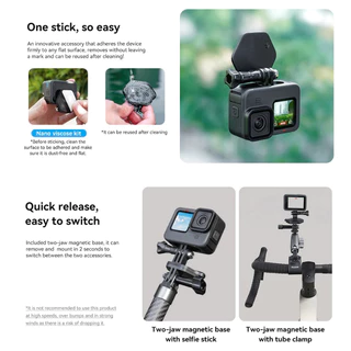 Telesin magnetic mount with Nano sticker kit เมาท์แม่เหล็ก สำหรับGoPro , DJI Action 6 / 5Pro / 4 / 3 , Insta360