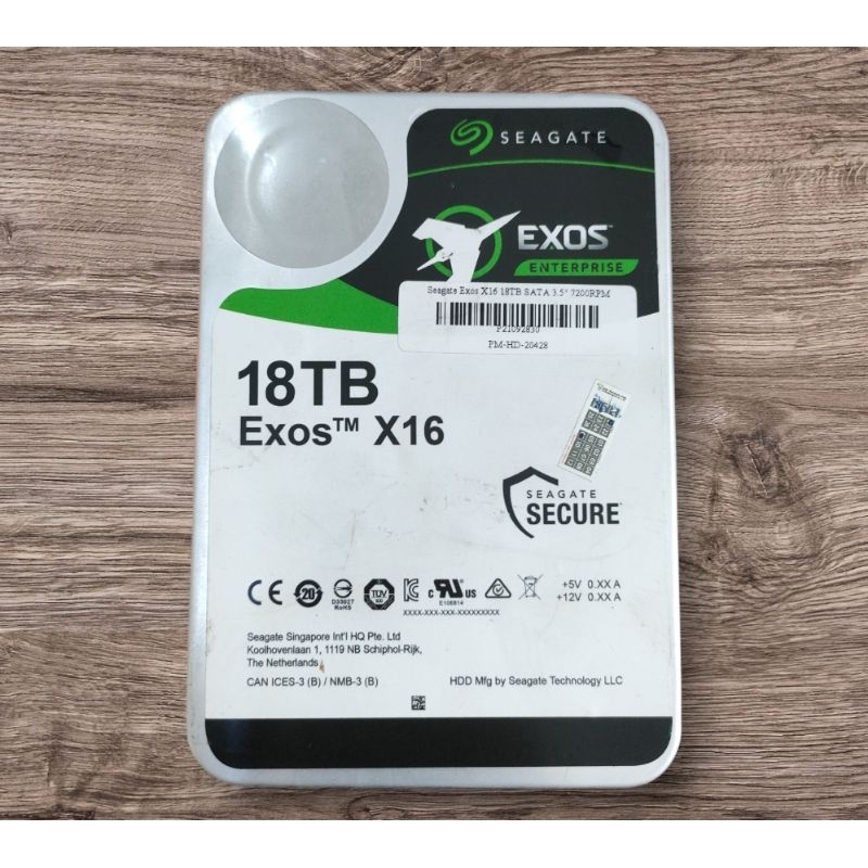 ฮาร์ดดิสก์ มือสอง Seagate X16 18 TB Sata 3.5'' 7200 RPM