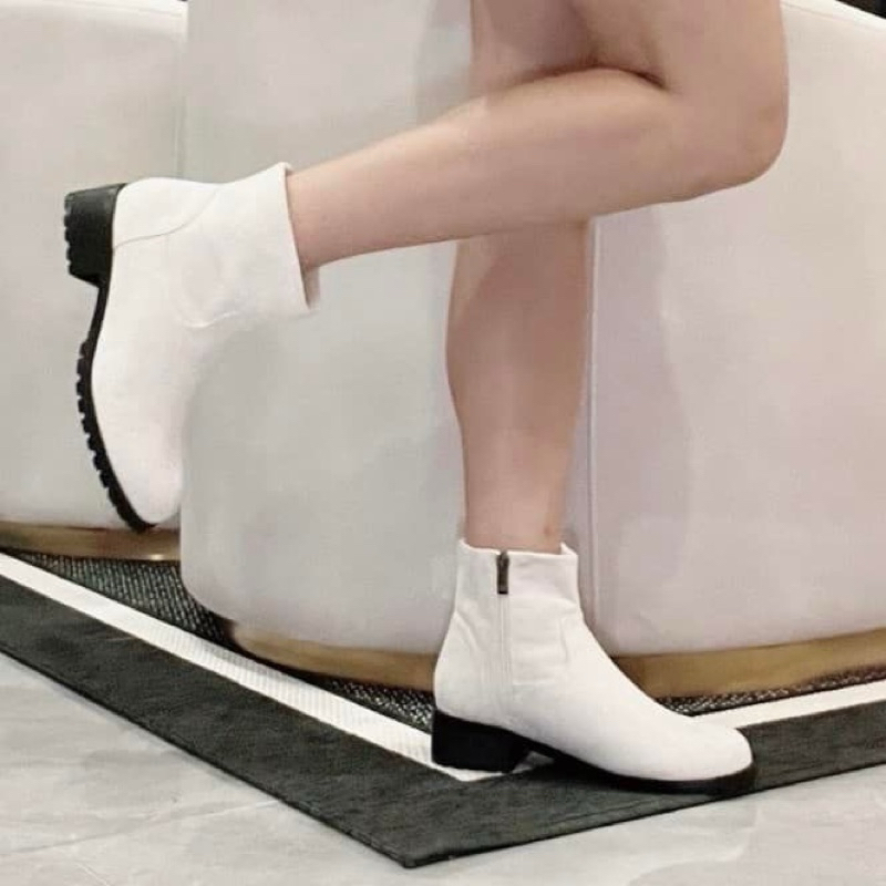 Crazy Snow บูทสั้นผ้ากำมะหยี่อย่างดีบุขน รุ่น Mindy Boots (P4)