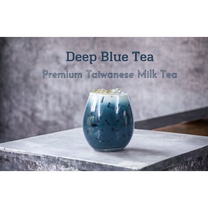 เฉพาะใบชา Deep Blue Tea ชาไต้หวัน Premium สีน้ำเงินธรรมชาติ จากเบอร์รี่สกัด และเก๋ากี้ (ไม่ใส่สี) ขน