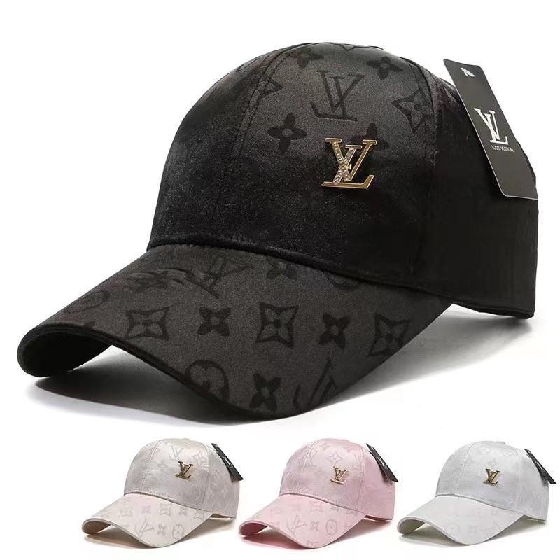 หมวกแก๊ป หมวกหลุยส์ งานปัก สไตล์ฟชั่น พร้อมป้าย ใส่กันแดด คุณภาพดี Cap Fashion