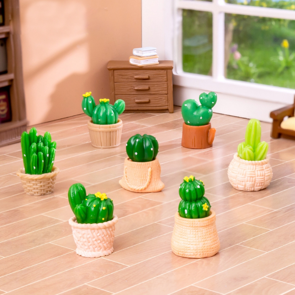 โมเดล - กระบองเพชร DIY สำหรับตกแต่งสวนถาด ตกแต่งบ้าน คอนโซลรถ อื่นๆ