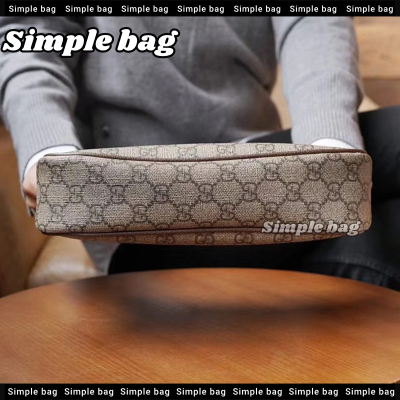 💯กุชชี่💥GUCCI Ophidia Small Handbag Hobo bag กระเป๋าสะพายเดี่ยว #Simple bag