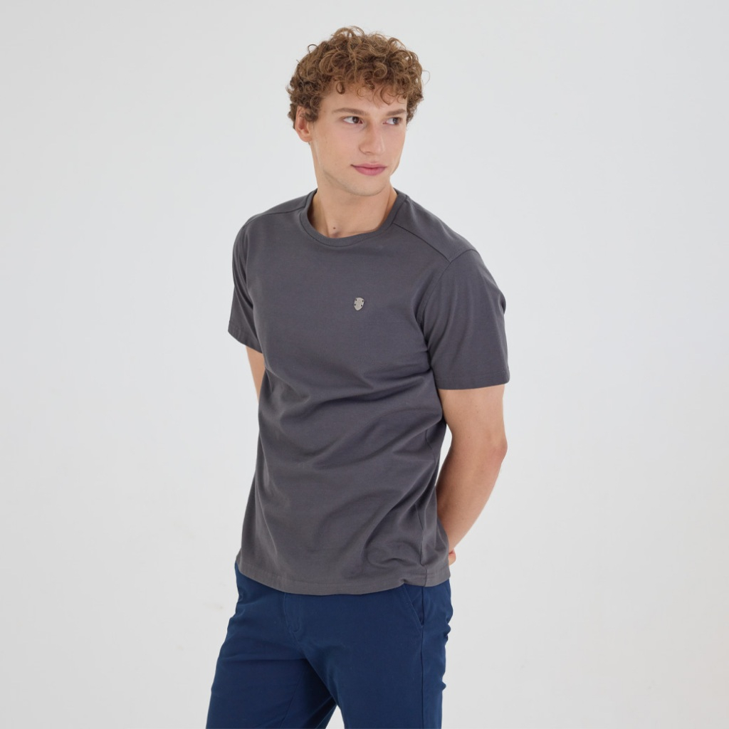 Khaki Bros. - คาคิบรอส - Round neck T-shirt Regular Fit - เสื้อยืดคอกลม - KM24K034