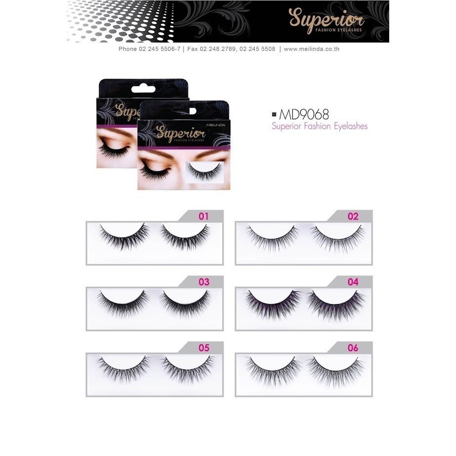 Meilinda Superior Fashion Eyelashes #MD9068 เมลินดา ขนตาปลอม