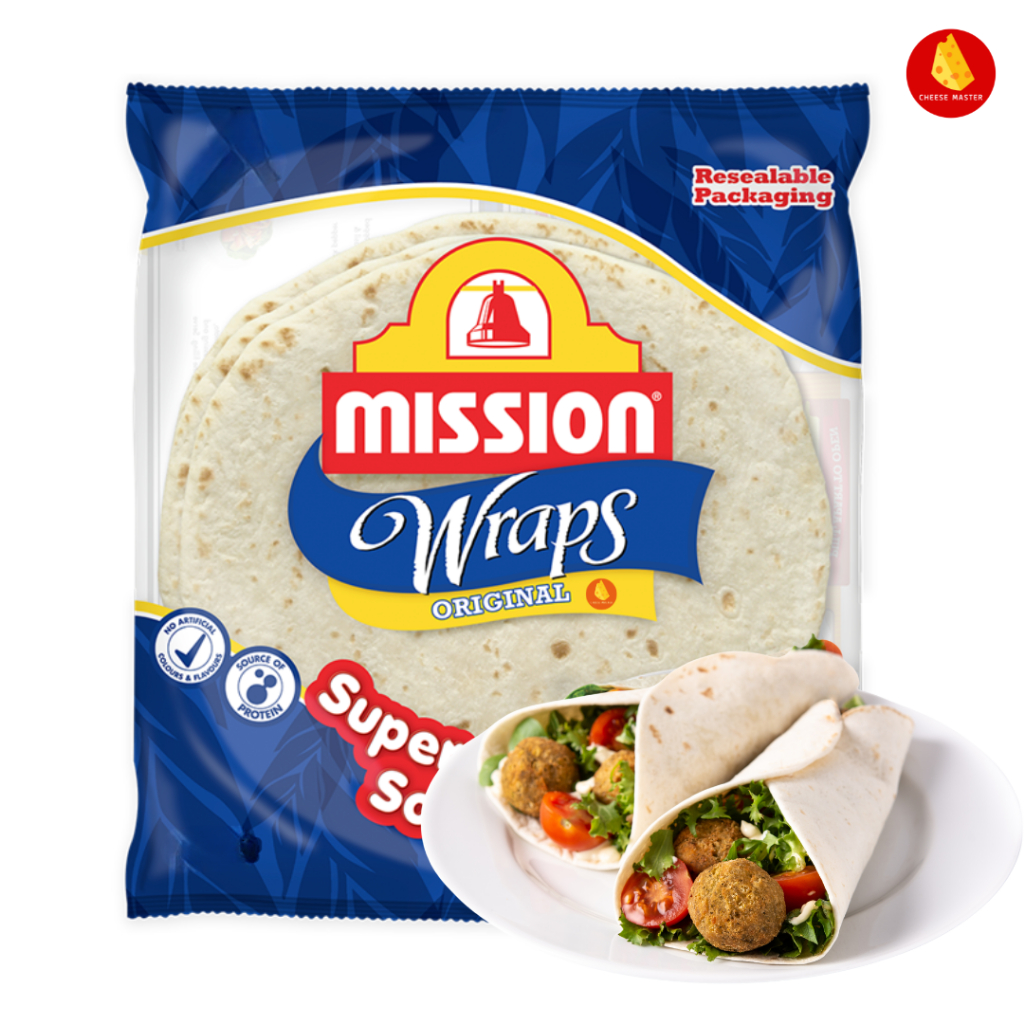 แป้งแรป แป้งแรพ Mission Wraps Tortilla 360g แป้งแรป เหนียวนุ่ม หอมกรุ่น