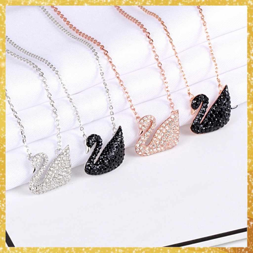 สร้อยคอพร้อมจี้ Swan Magic 3 สี 5 แบบ สร้อยคอจี้หงส์ เหมะสำหรับผู้หญิง ของขวัญสำหรับคนพิเศษ พร้อมส่ง