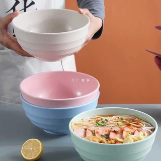 ชามก๋วยเตี๋ยวฟางข้าวสาลีขนาดใหญ่