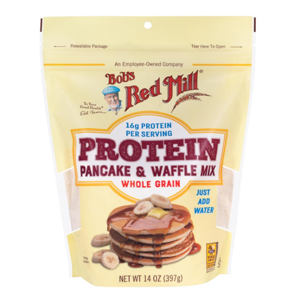 Bob's Red Mill High Protein Pancake Waffle Mix 397g.อาหาร วัตถุดิบ แป้งทำขนมสำเร็จรูป