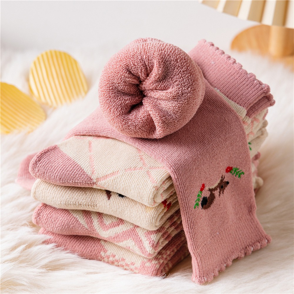 SO03 ถุงเท้ากันหนาวขนแกะ หนานุ่มใส่สบาย รุ่น ADORABE WARM SOCKS COATMEE
