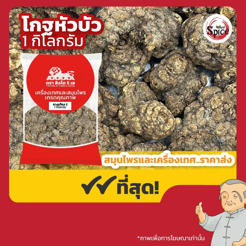 โกฐหัวบัว (ชวงเกียงลูก2) 川芎 ขนาด 1 กิโลกรัม