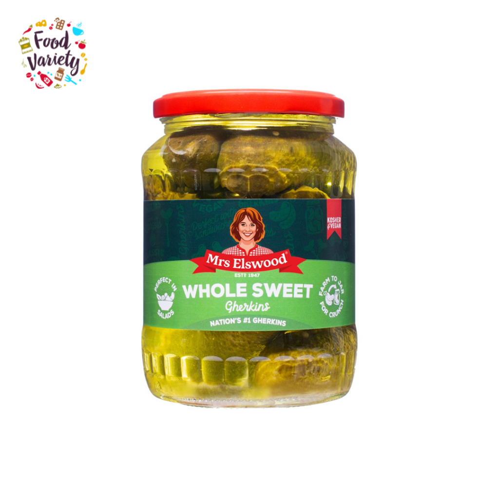 Mrs Elswood Whole Sweet Gherkins 670g