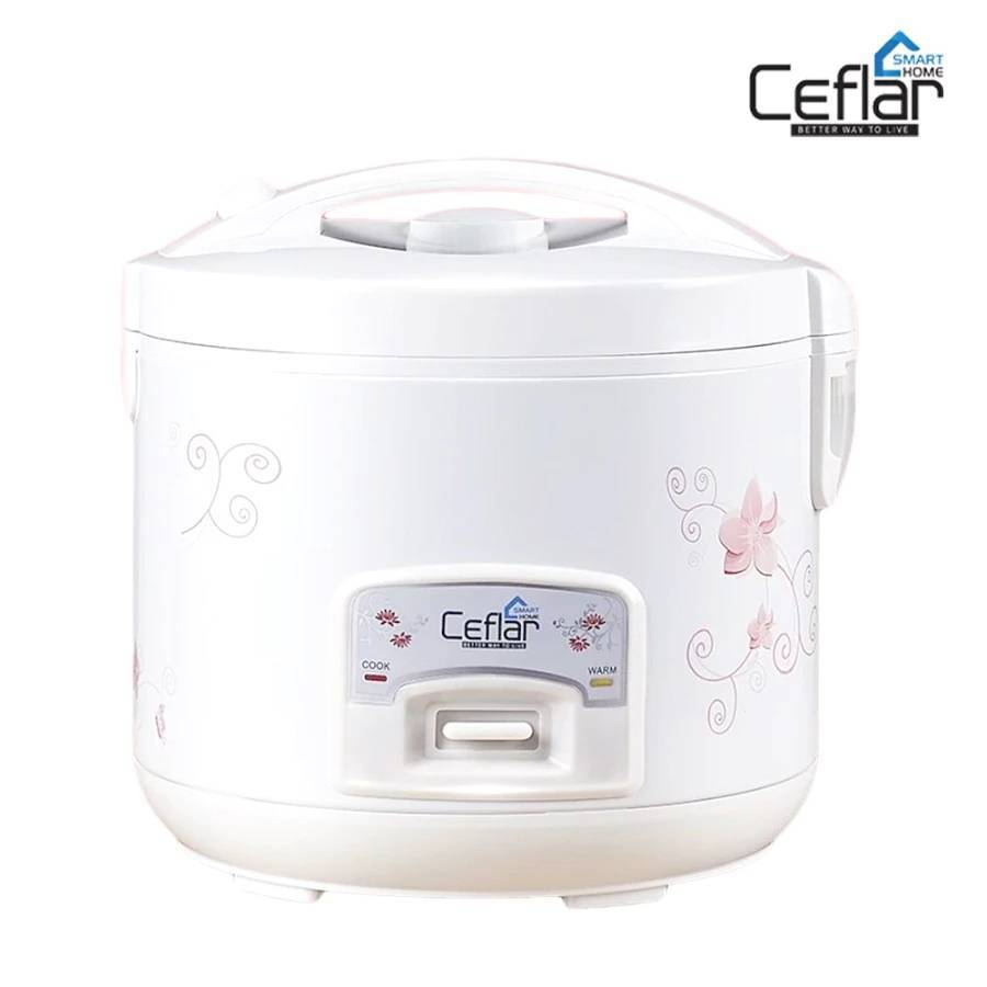 Ceflar หม้อหุงข้าว อุ่นทิพย์  รุ่น RC-100 ความจุ 1 ลิตร กำลังไฟ 400W   รับประกัน 1 ปี