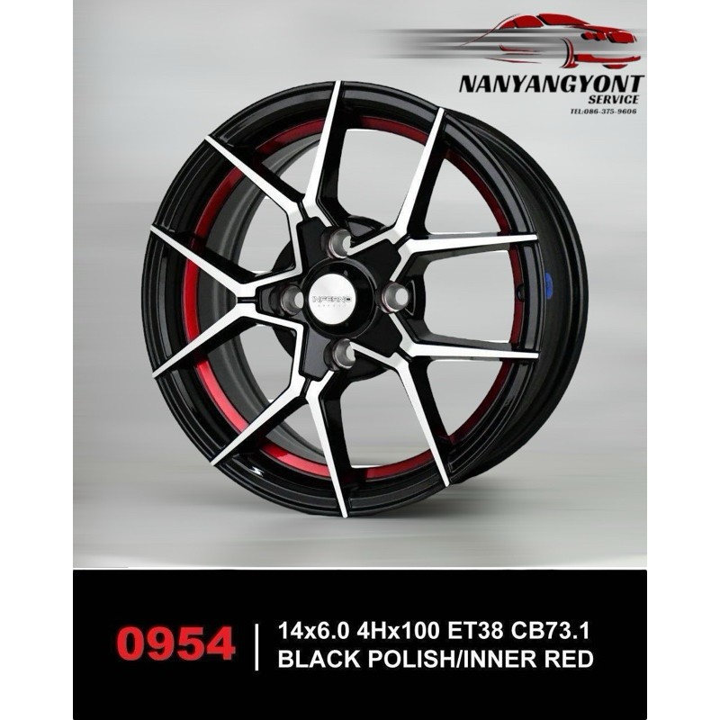 ล้อแม็กขอบ14 INFERNO0954 4/100 R14x6J ET38(4วง)