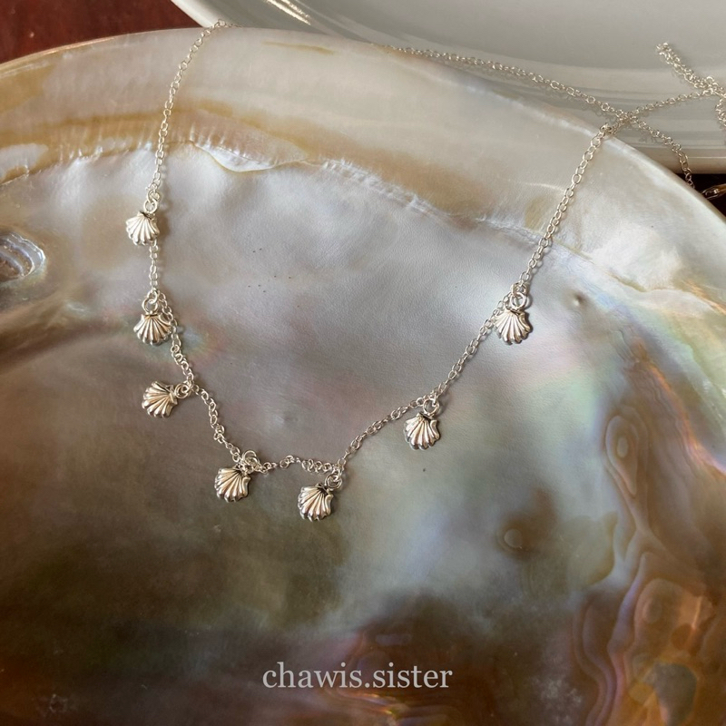 chawis.sister สร้อยข้อมือ-ข้อเท้าระย้าเปลือกหอย ปรับความยาวได้