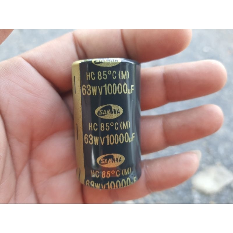 c10000uf/63v ยี่ห้อซันว่าอย่างดี