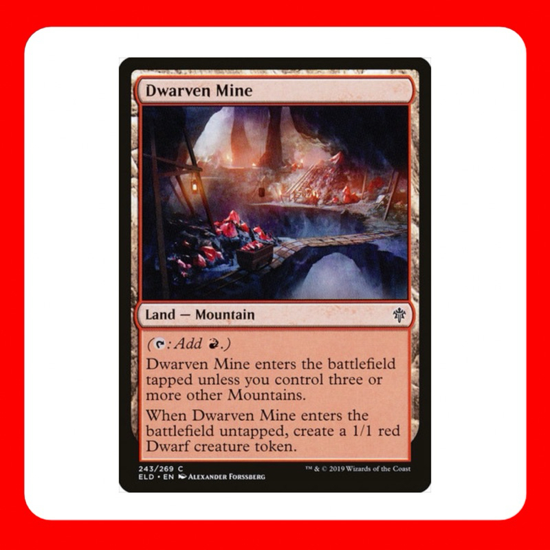 [MTG] Dwarven Mine [ELD] [LAND] [COMMON] [NORMAL] [ENG] (การ์ดเมจิค / Magic the Gathering) [EDH]