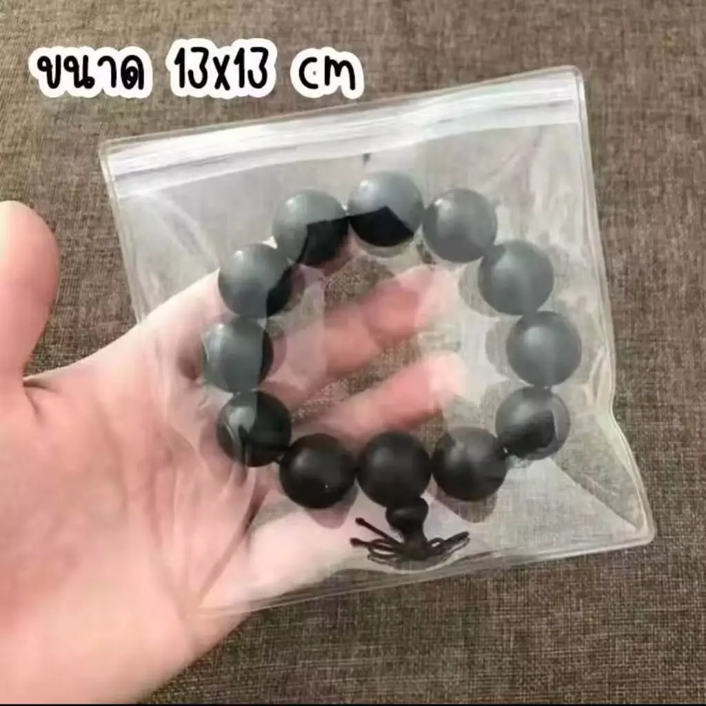 100 ใบถุงซิป PVC ใสขาว ใส่เครื่องประดับ ถุงใส ถุงซิปใส่ของ thumbnail 10