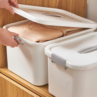 Goody Home กล่องเก็บของอเนกประสงค์ มีหลายขนาดให้เลือก มีฝาปิด/หูล๊อคสองข้าง