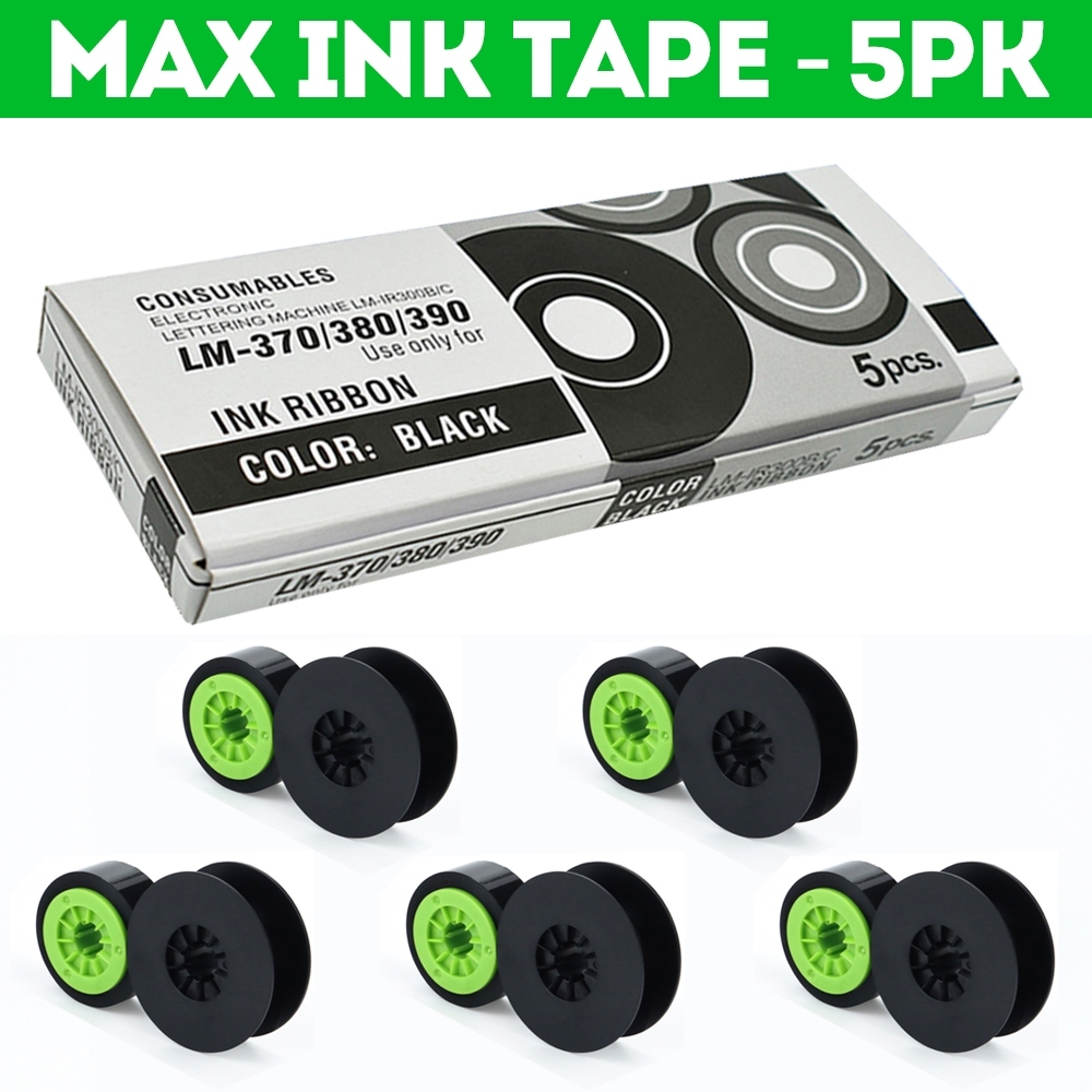 สายเคเบิลเครื่องพิมพ์ ตัวอักษร อิเล็กทรอนิกส์ MAX INK RIBBON LM-IR300B MAX LETATWIN ID LM-370E LM-380A LM-390A/PC