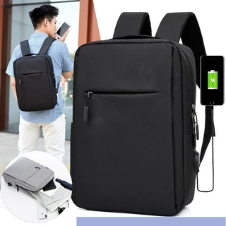 กระเป๋าเป้สะพายหลังสําหรับการเดินทางกระเป๋าเป้สะพายหลัง USB ชาร์จกระเป๋าเป้สะพายหลังผู้ชายและผู้หญิงสบาย ๆ กระเป๋าคอมพิว