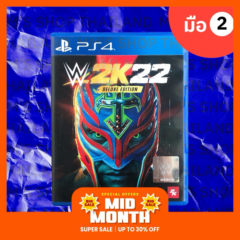 แผ่นเกม Ps4 WWE2K24 WWE มวยปล้ำ Z3 มือสอง สะสม