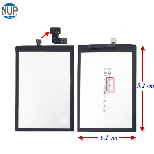 แบตเตอรี่ TCL,Ais A-I,Ruio S6501,A-II,S6518,TCL S6501(CXD-S6501) 6.2x9.2 cm. 4000 mAh.