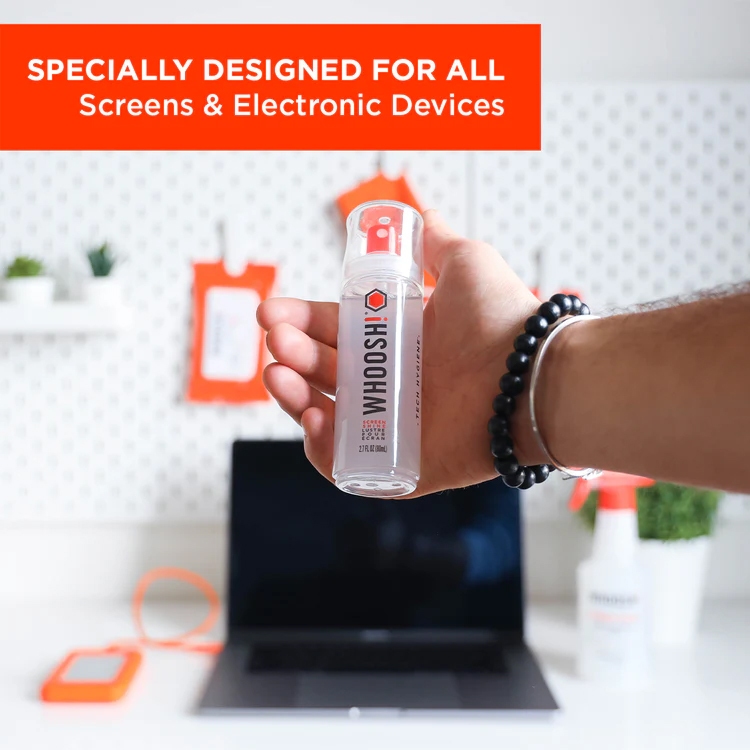 WHOOSH! SCREEN SHINE GO XL + ผ้าไมโครไฟเบอร์ น้ำยาทำความสะอาด มือถือ แท็บเล็ต หน้าจอ ของแท้ พร้อมส่ง