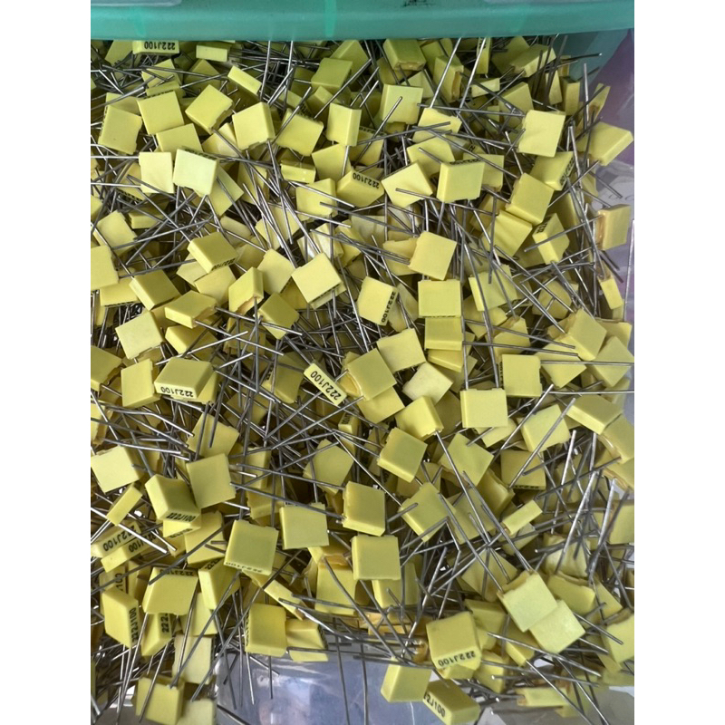 1 Pcs 222J100ตัวเก็บประจุการ 100V222J 10NF 0.00022UF 100V 222J 5มม.โพลีโพรพิลีนปลอดภัยฟิล์มพลาสติก