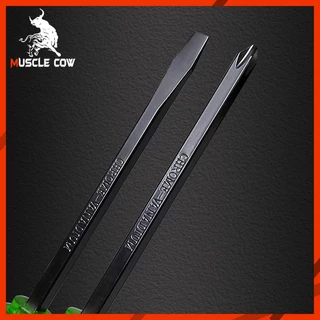 MUSCLE COW ไขควง ด้ามทะลุ ปากเเฉก-แบน 2 ตัว/ชุด ท้ายตอกได้ ปลายแม่เหล็ก 6 mm x 4" ไขควงปากแบน ไขควงปากแฉก ไขควงตอก