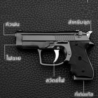 ไฟแช็คแก๊ส จำลอง กันลม ทรงแม็กซีน Lighter เติมแก๊สได้ พร้อมใช้งาน สำหรับสะสม ตั้งโชว์