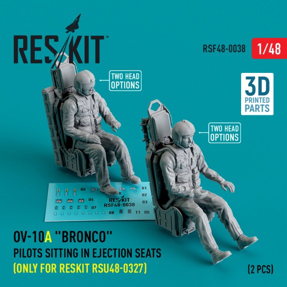 RSF48-0038  OV-10A "Bronco" pilots sitting in ejection seats (only for RESKIT RSU48-0327) (2 pcs) (3