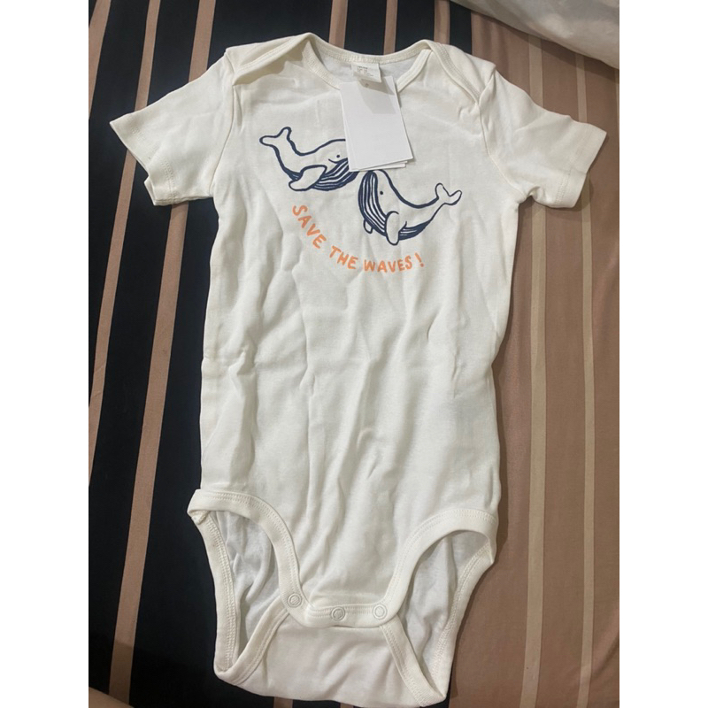 H&M เสื้อผ้าเด็ก ชุดจัมฟ์สูทเด็ก ผ้าคอตตอน ไซส์ 2-3 ขวบ