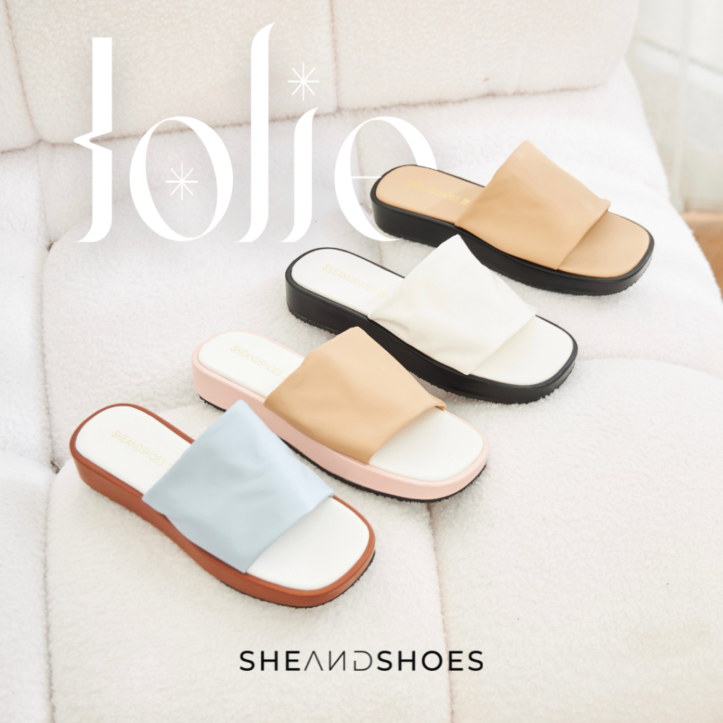 Jolie รองเท้าแตะพื้นหนา 1 นิ้ว สไตล์มินิมอล ***ใสตรงไซส์ เท้าอวบกว้างมากเพิ่มไซส์ ***