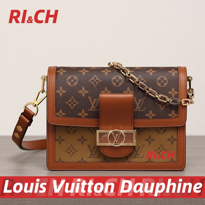 Louis Vuitton LV กระเป๋ารุ่น Dauphine MM & Mini Shoulder Bag แท้💯